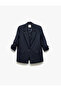 Buttoned Viscose Blend Pocket Detailed Sports Blazer Jacket - 3