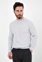 Men's Crew Neck Textured Regular Fit Basic Sweatshirt Gray Melange - 2