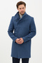 Pagano Men's Indigo Shawl Collar S Slim Fit Cashmere Coat - 6