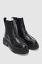 Viola Genuine Leather Women's Boots with Elastic Belt Detail - Black Leather - 2