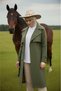 Khaki - 100% Cotton Long (110cm) Lined Women's Hijab Trench Coat 1111-Tes - 4