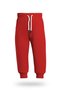 Boys / Girls Jogger Sweatpants with Pockets, Cuffed Legs, Pack of Ribbed Knit Red