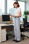 Women's Fashion High Waist Wide Leg Cotton Pants for Daily Combinations Seasonal Use - 4