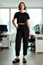 Women's Fashion High Waist Harem Pants Solid Pattern Comfortable Fit Daily Use Summer - 3