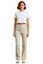 Women Fashion High Waist Straight Pants Woven Fabric Casual Daily Use - 4