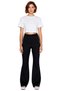 Women's Fashion High Waist Flare Pants Spanish Leg Woven Fabric Business and Casual Summer - 5
