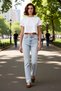 Women's Fashion High Waist Flare Jean Denim Pants Comfort Woven Daily Use Quality Material - 3