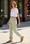 Women's Fashion High Waist Jogger Pants Cotton Comfortable Summer for Daily Use