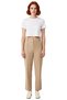 Women Fashion High Waist Straight Pants Woven Fabric Casual Daily Use - 4