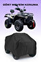 Atv Tarpaulin Compatible for Kuba Promax 450, Black, Safe, Waterproof Durable Fabric