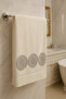 Dream Cream Gray Velvet Towel
