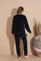 Velvet Long Sleeve Women's Pajama Set - 4