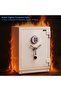 2-Hour Fire Proof and Burglary Resistant Safe Box Dual Lock Digital & Key 180kg (80x55x55 cm) RBAS80 - 3