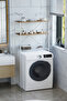 Bathroom Shelf, Beril 2-Shelf Organizer Above Washing Machine, White Metal - Atlantic Pine Top