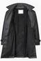 Premium Fur Lined S Slim Fit Belted Leather Trench Coat - Stylish and Warm Design - 3