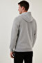 Regular Fit Hooded Zippered Soft Fleece Lined Winter Sweat Men's Sweat 5905340 - 6