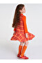 Girl's Orange Gilet Dress Set - 2