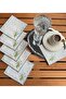 6 Pieces Linen Cocktail and Presentation Napkins Special Stain-Proof Fabric