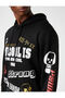 Oversize Hooded Sweatshirt Raised Slogan Printed - 5