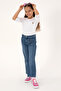 Girl's White Crew Neck Basic Sweatshirt 50317915-Vr013 - 2
