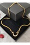 Steel Crescent Necklace - 3