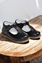 Genuine Leather Orthopedic İlkadım Shoes Black Cv-337 - 5