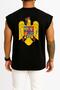 Oversized Romania Wallachia Socialist Tank Top with Pocket and Back Design - 2