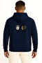 Hooded Morning Coffee Evening Beer Chest and Back Design Unisex Sweatshirt - 2