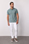 Men's A.Yesıl Modernfit / Slim Fit Polo Neck T-Shirt - 3