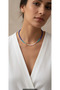Blue and White Design Necklace
