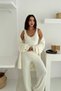 Soft Textured Beard Rope Blouse Cardigan Pants 3-Piece Knitwear Bottom-Top Set Aw25Au0023 - 6