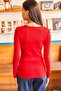 Women's Red Plaid Camisole Blouse BLZ-19000588 - 2