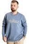 أزياء Xl مقاس كبير للرجال Sweat Bisyaka DIY 23168 أزرق