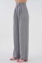 High Waist Velcro Closure Double Pleated Woven Palazzo Pants - 2