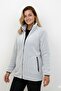 Women's Softshell Wool Plush Fur Lamb Welsoft Jacket with Bone Zipper and 3 Pockets Detail (Full Size) - 5