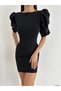 NEW SEASON CREPE FABRIC BACK-LOCKED SHORT SLEEVE EVENING DRESS AND GRADUATION DRESS 582540 733 - 4