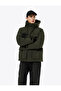 Long Sleeve Hooded Winter Parka with Flap Pockets and Zipper Closure - 4