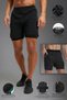 | Pack of 2 Gym and Fitness Lined Tights Shorts| Hidden Pocket Detailed - 4