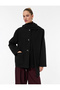 Buttoned Long Sleeve Scarf Cashmere Coat with Pockets - 3