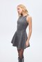 Tweed Mini Dress with Ring Accessories Anthracite - 3