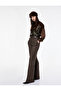 X Şahika Ercümen - Wide Leg Plaid Fabric Pants with Pockets - 3
