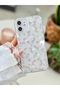 iPhone 12 and 12 Pro Compatible 2in1 Flower Design Printed Flexible Silicone Case - 2
