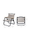 AUTO FAMILY Foldable Camping Chair with Cup Holder Beige, Outdoor Portable Foldable Chair - 3