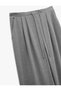 Wide Leg Fabric Baggy Pants with Tie-Up Waist and Pockets - 5