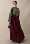 Oversized Wide Sleeve Khaki Sweatshirt - 3