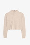 Asymmetrical Zippered Knitwear Sweater Stone - 2