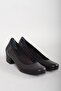 Select 0280 genuine leather orthopedic women's shoe (4cm) black
