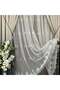 Taçhome Spreading Patterned Titim Floor Living Room Tulle Curtain