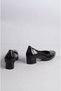 SEÇ 0280 Genuine Leather Orthopedic WOMEN'S SHOES (4cm) BLACK HONEYCOMB - 4
