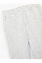 Straight Fit Pocket Detailed Fleece-Lined Elastic Waist Winter Sweatpants - 5